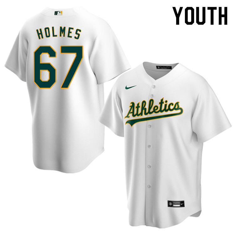 Nike Youth #67 Grant Holmes Oakland Athletics Baseball Jerseys Sale-White